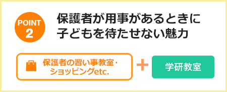 保護者が用事があるときに子どもを待たせない魅力